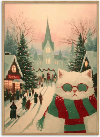 White Cat in Town