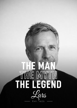 The Man, The Myth, The Legend personalised photo poster – Full bleed