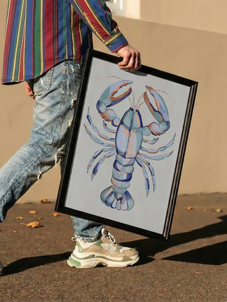 Watercolor Blue Lobster - Nikita Jariwala