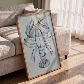 Watercolor Blue Lobster - Nikita Jariwala
